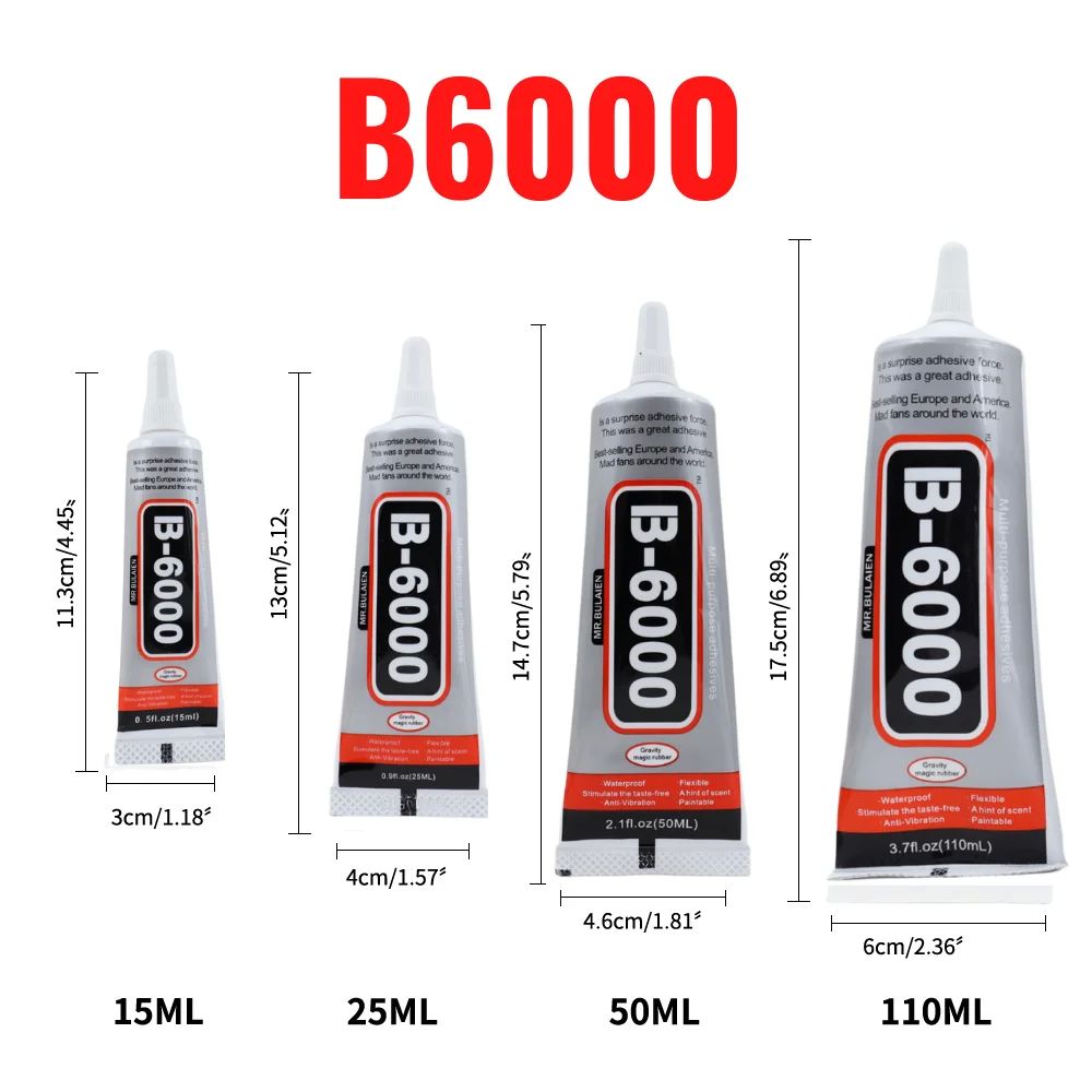 15ML 25ML 50ML 110ML Bulaien B6000 Clear Contact Phone Repai