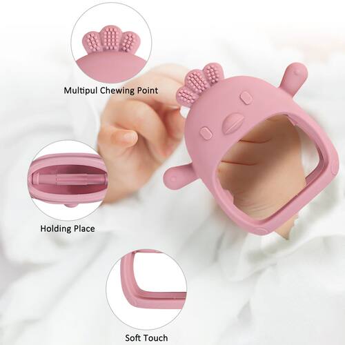 Baby Teether Glove Teether Silicone Anti-eating Hand ?Molar