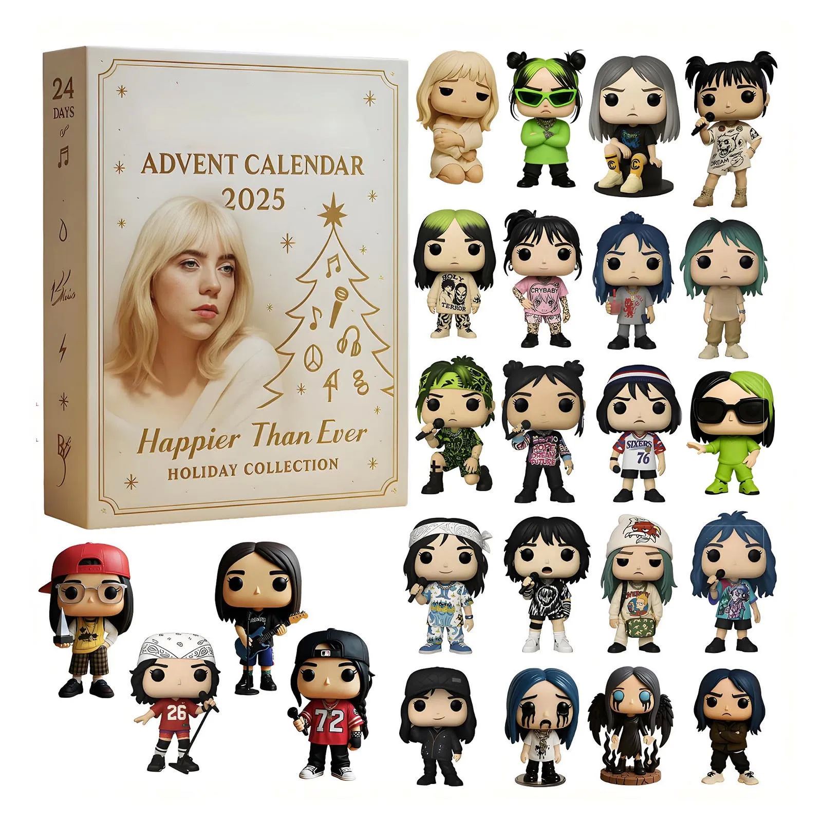 Christmas Advent Calendar 24PCS Countdown Calendar Blind Box