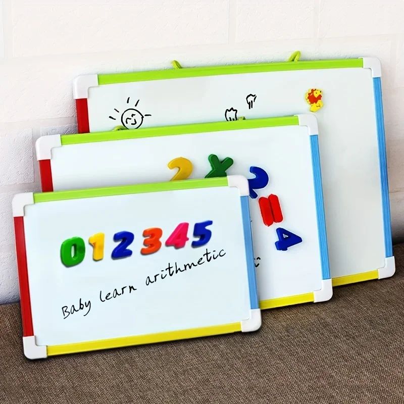 3 Styles Kids Whiteboard Magnetic Dry Eraser White Board Wit