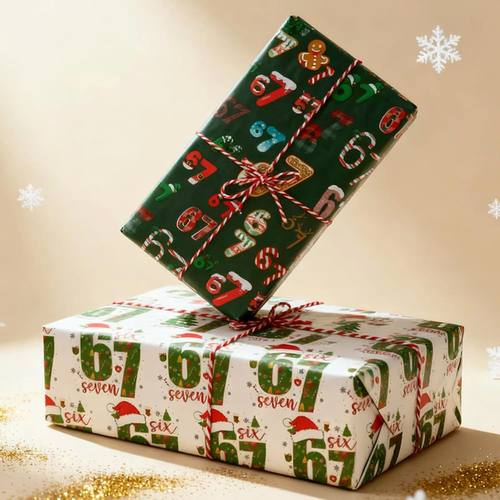 Christmas Wrapping Paper Roll 67 Edition Gag Gift Wrap Funny