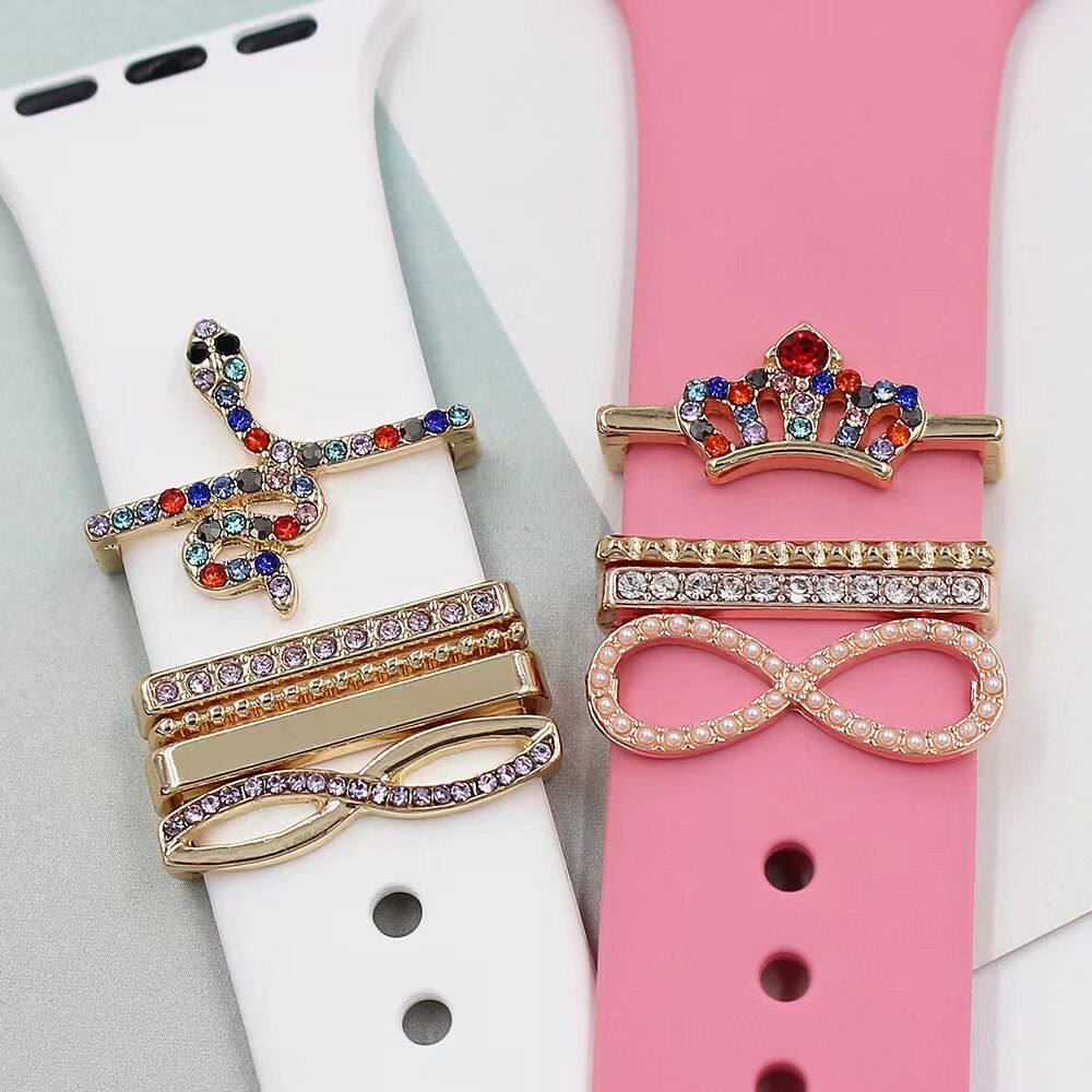 FOR APPLE WATCH BAND DECORATIVE RING CREATIVE METAL DIAMOND