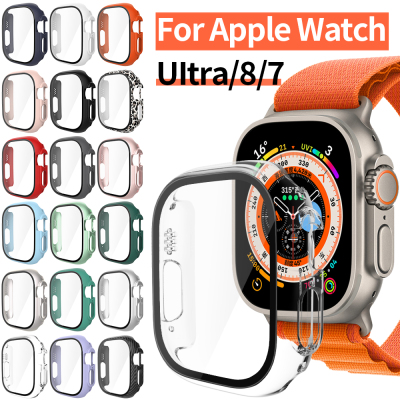 Glass+Case for Apple Watch Case Series 7/8 41mm 45mm Screen