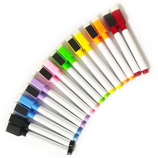6/8pcs Magnetic Colorful Whiteboard Pen Black White Board Ma