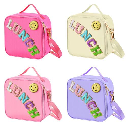 Adjustable Strap Insulated Lunch Bag Nylon Lunch Box Insulat
