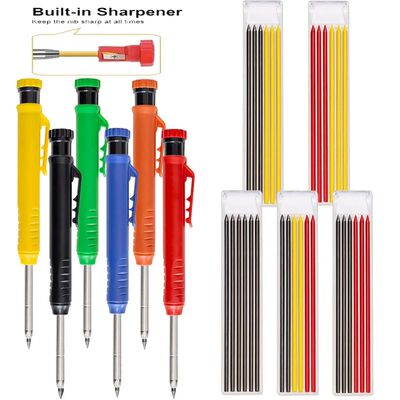 3pcs/sets 2.8mm Solid Carpenter Mechanical Pencil with Sharp
