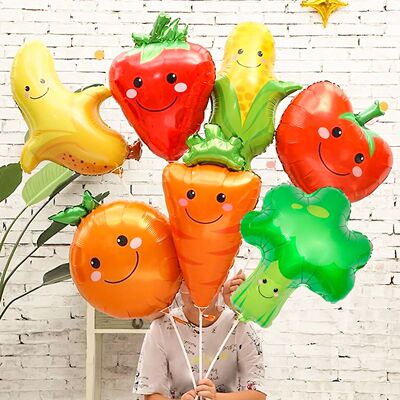 1/7pcs Strawberry Broccoli Corn Banana Tomato Orange Carrot