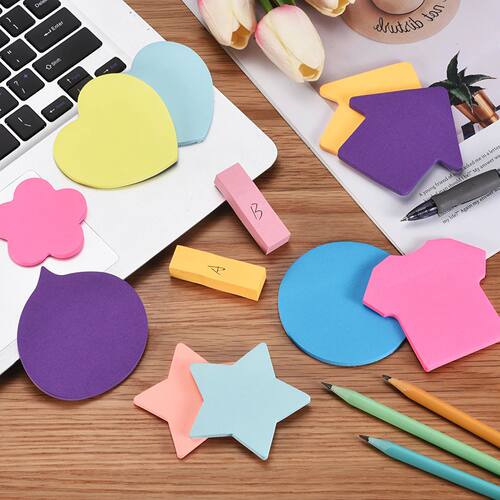 8/16Pads Sticky Notes Cute Self-Stick Note Pads Its Colorful
