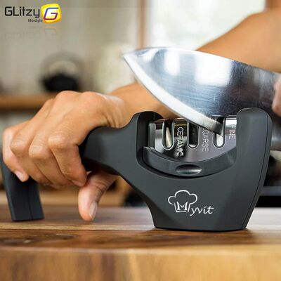 Knife Sharpener 3 Stages Whetstone Kitchen Chef Knives Grind