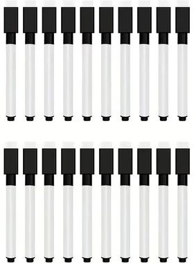 25/50Pcs Black Dry Erase Markers with Eraser Cap-White Board