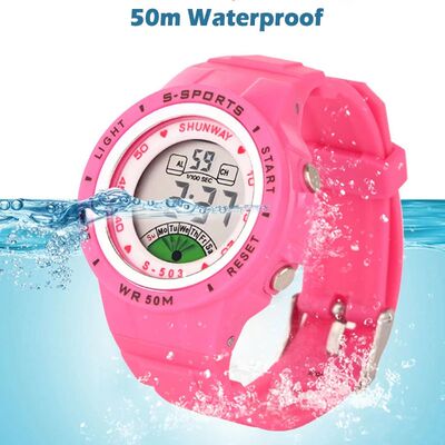 Children Electronic Watch Boys and Girls Macaron Sports Wris