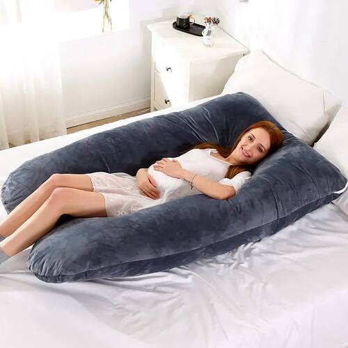 Soft 130x70cm Full Body Pregnancy Pillow Maternity Support C
