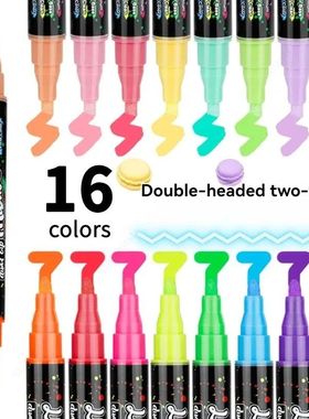 16 Colors Liquid Chalk Markers-Washable&Wet Erase Chalk Make