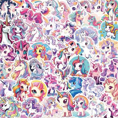 103050PCS Cute Unicorn Decoration Scrapbooking Accessories C