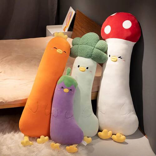 New 70cm-120cm Long Giant Soft Stuffed Plants Vegetables Mus