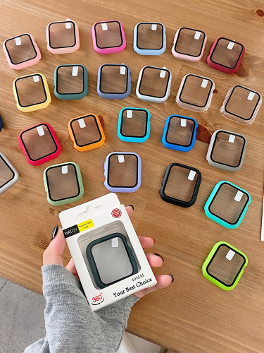 Screen Protector Case for Apple Watch Series 8 7 6 SE 5 4 3