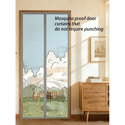 New household mosquito proof door curtain strong ventilation