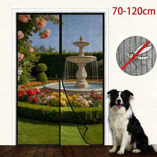 70-120cm Mosquito Net Door Curtain Screen Magnets Mesh Magne