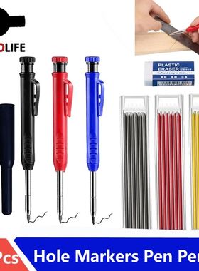 Reuseable Long Head Deep Hole Markers Pen Pencils Solid Carp