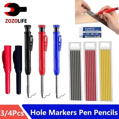 Reuseable Long Head Deep Hole Markers Pen Pencils Solid Carp
