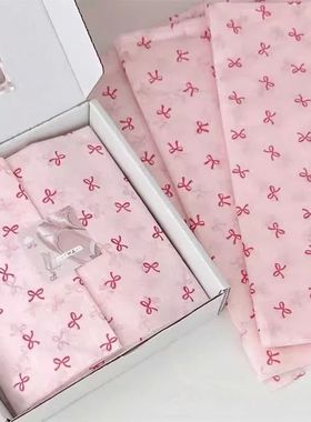 10Pcs Pink Bowknot Sydney Paper Hand-Kneaded Paper Cotton Pa