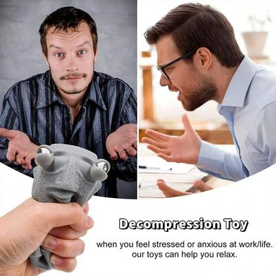 New Funny Easter Squeezing Blowout Rock Man Fidget Toy Vent