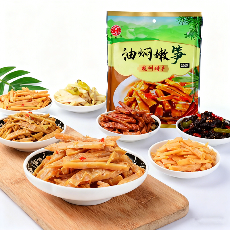 华源昌油焖笋500g杭州特产笋零食嫩笋即食临安油焖春笋干伴手礼