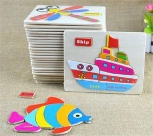 kids animals puzzle wooden educational toys games for childr