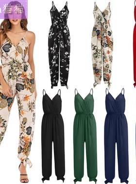 summer jumpsuit sexy gallus trousers big size casual pants女