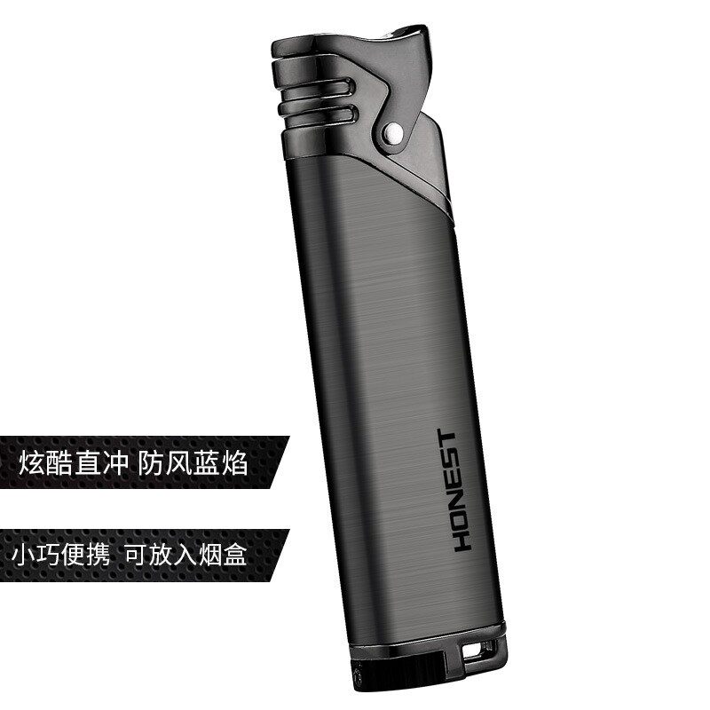 Windproof direct impact inflatable lighter creative gift打火