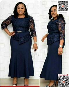 2020African plus size women dress 5XL Ladies lace long skirt