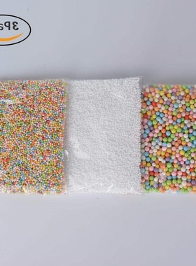 styrofoam balls for slime – colorful foam beads 3pack