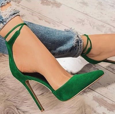 plus size 40-41-42-43 women pointed shoes Ladies high heels