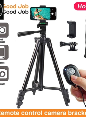 Tripod stand for Phone camera Holder mount Bluetooth remote