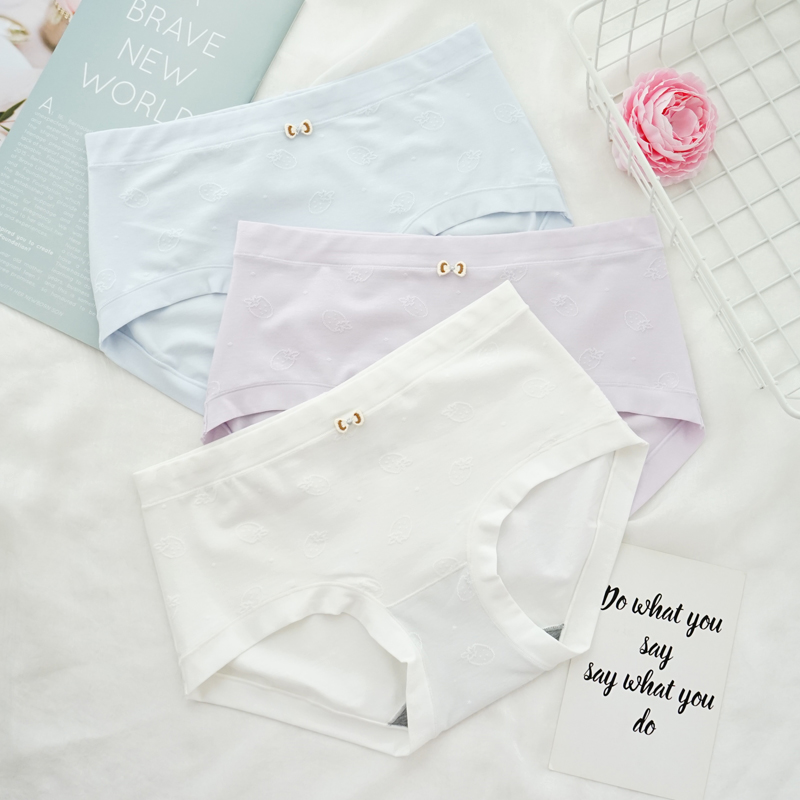 彩田内裤女莫代尔棉亲肤透气中腰15390高腰15391石墨烯抑菌三角裤