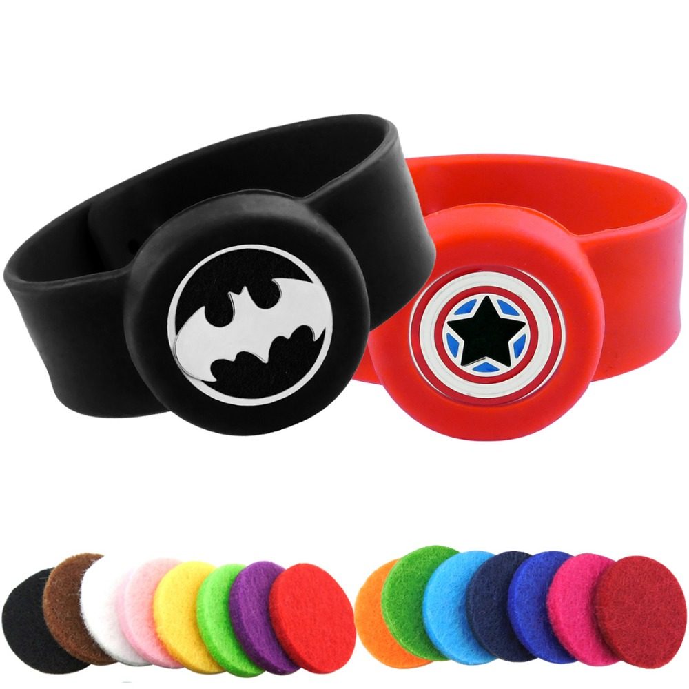 多特瑞儿童啪啪圈硅胶钛钢精油扣扩香驱蚊手环饰品美国队长蝙蝠,家居饰品,香薰DIY材料/工具,淘宝优惠券,粉丝福利购,淘宝优惠卷