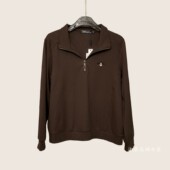 14016 百搭t恤衫 显瘦宽松修身 雅姿赏色珊瑚花2025秋冬新上衣大码