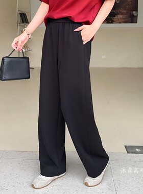 阳龙2026夏季新款宽松大码修身百搭显瘦胖M休闲运动女裤B26-9019