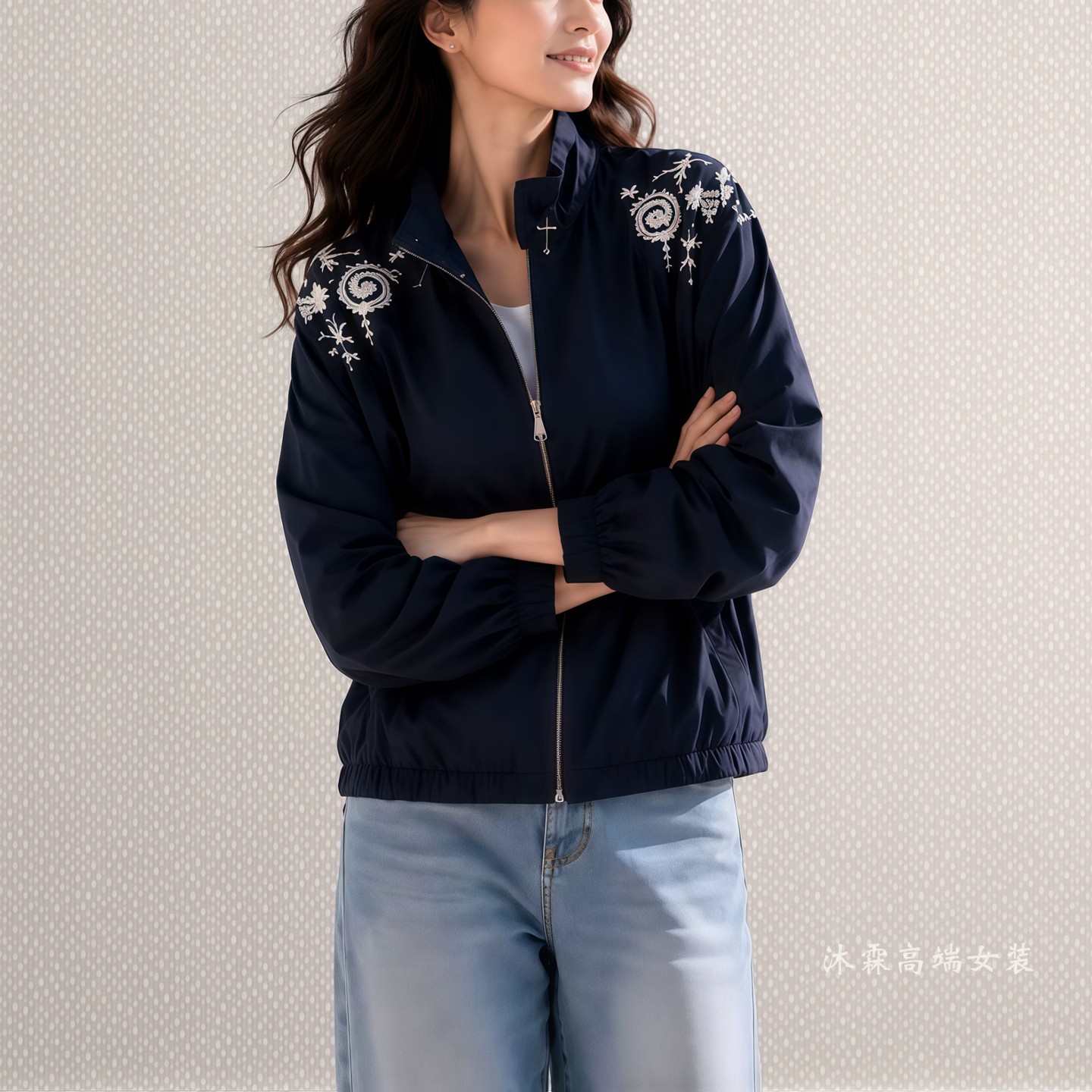 台湾1668道尚遇2026秋冬新款大码修身宽松休闲气质上衣外套570534