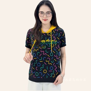 百搭t恤衫 雅姿赏色珊瑚花2025夏季 显瘦宽松修身 上衣大码 64024 新款