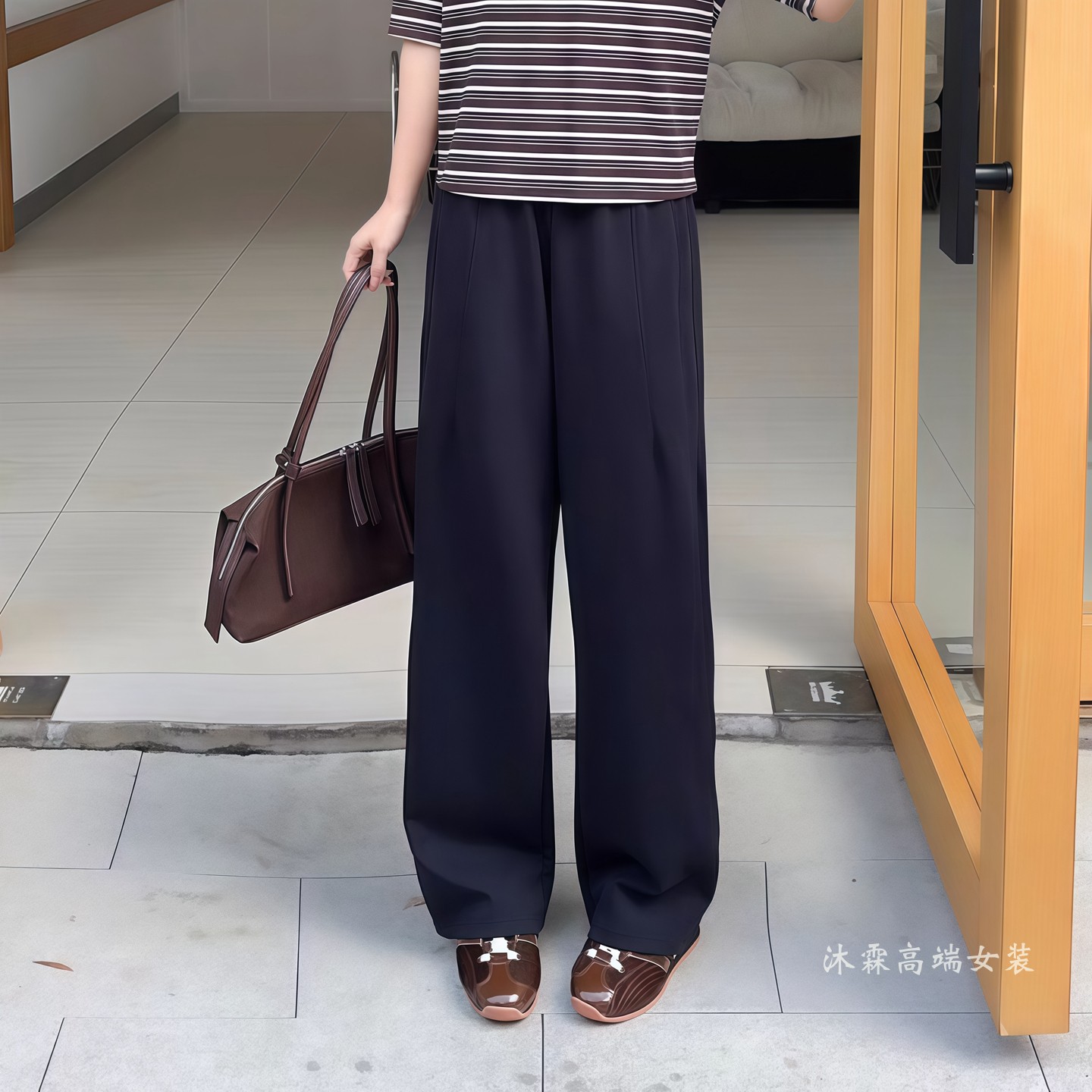 阳龙2026秋冬新款宽松大码修身百搭显瘦胖M休闲运动女裤B26-5710
