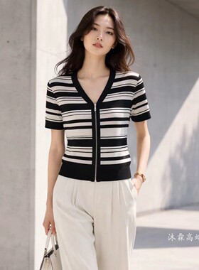 1668美季然亮2026夏季新大码显瘦莱赛尔天丝针织衫上衣t恤620117
