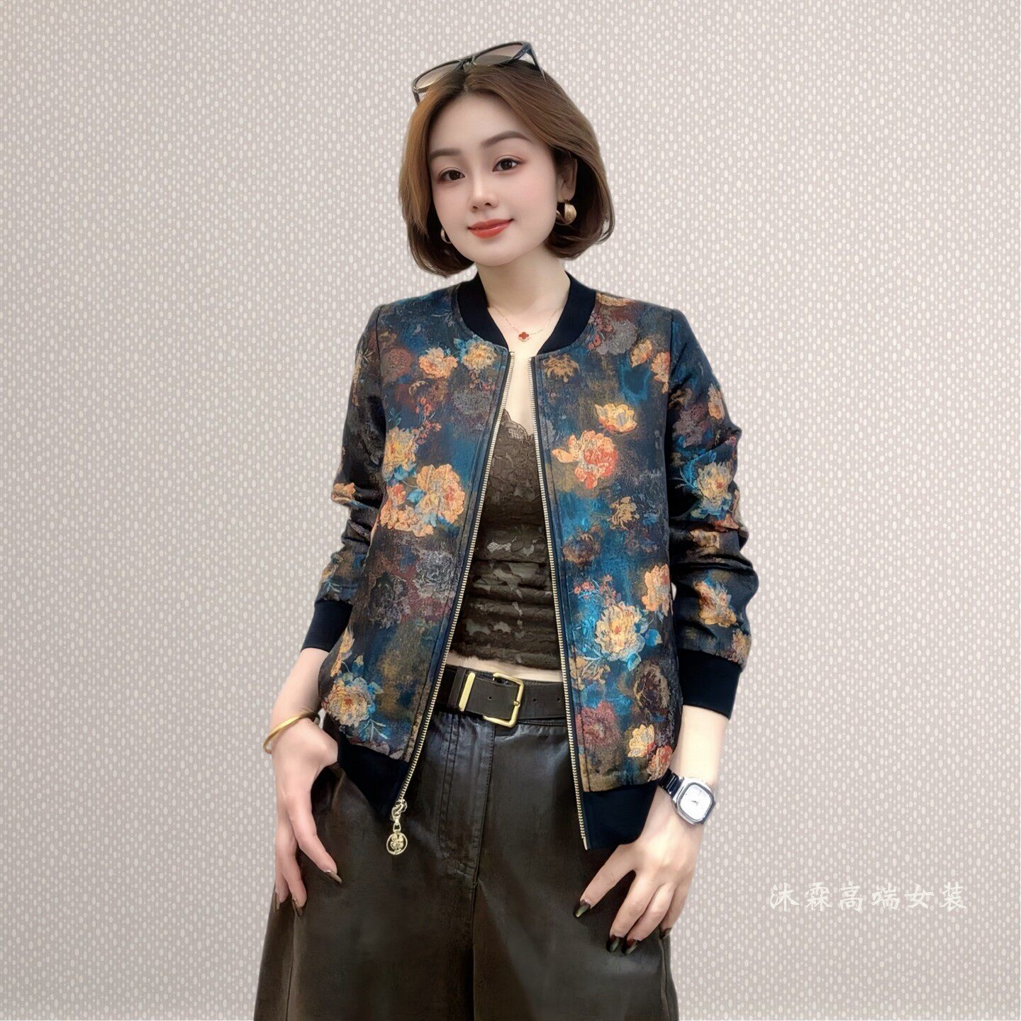 斐斐2026秋冬新款大码修身宽松休闲显瘦时尚百搭女装上衣外套3713