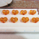 花珀屁桃琥珀蜜蜡爱心隔珠散珠手工天然二代DIY滴溜配饰