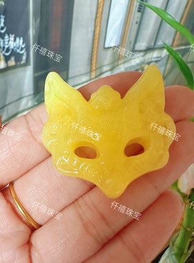 新款狐狸面具项链国风编织礼物创意礼品情侣送闺蜜狐狸吊坠守护灵