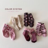 女孩宝宝无骨棉袜 可爱卡通中筒袜秋季 女童袜子纯棉春秋款 儿童韩版