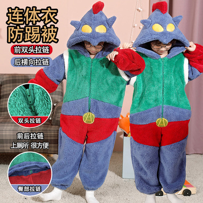 动感超人2025新款儿童睡衣冬加厚