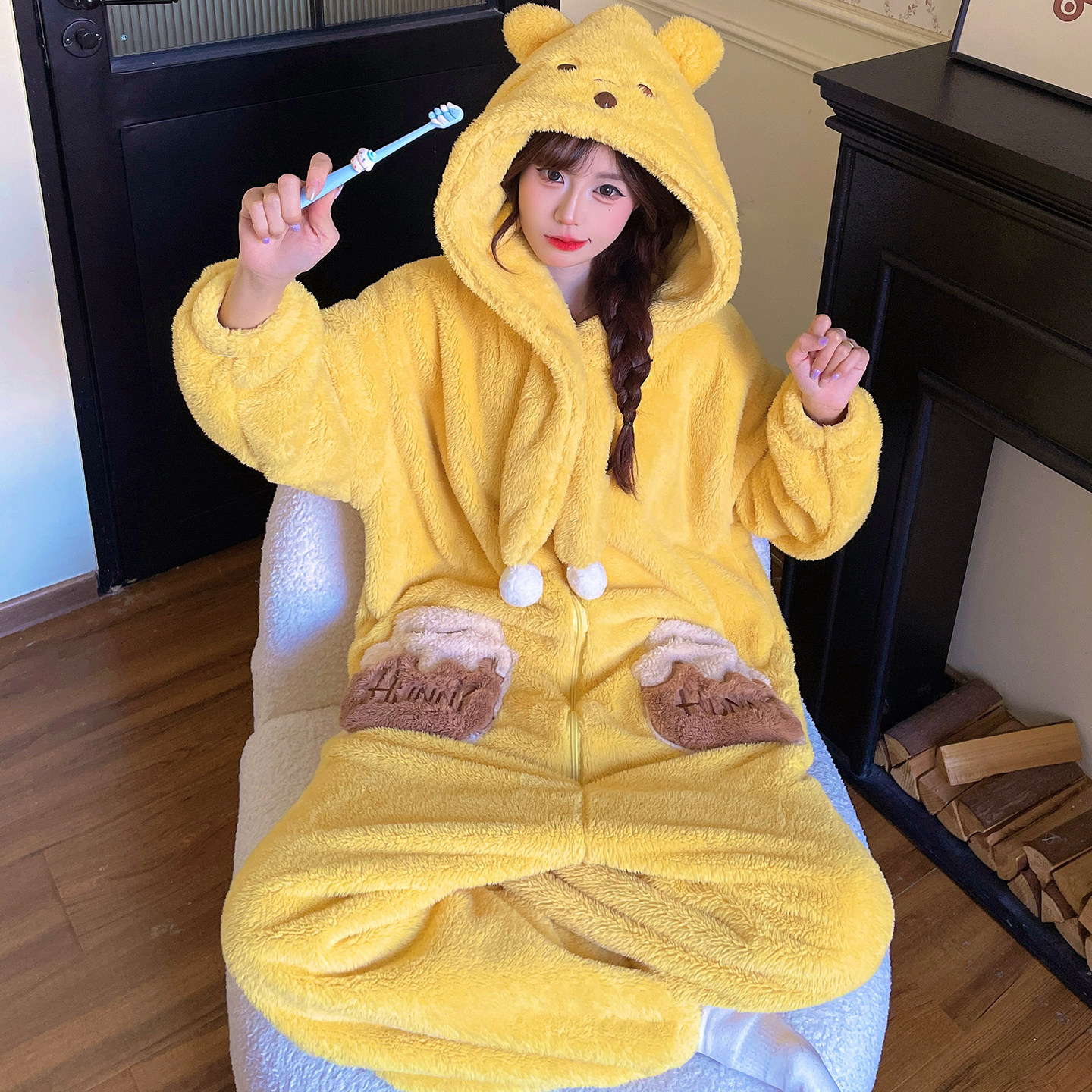 冬季连体睡衣女款2026新款珊瑚绒