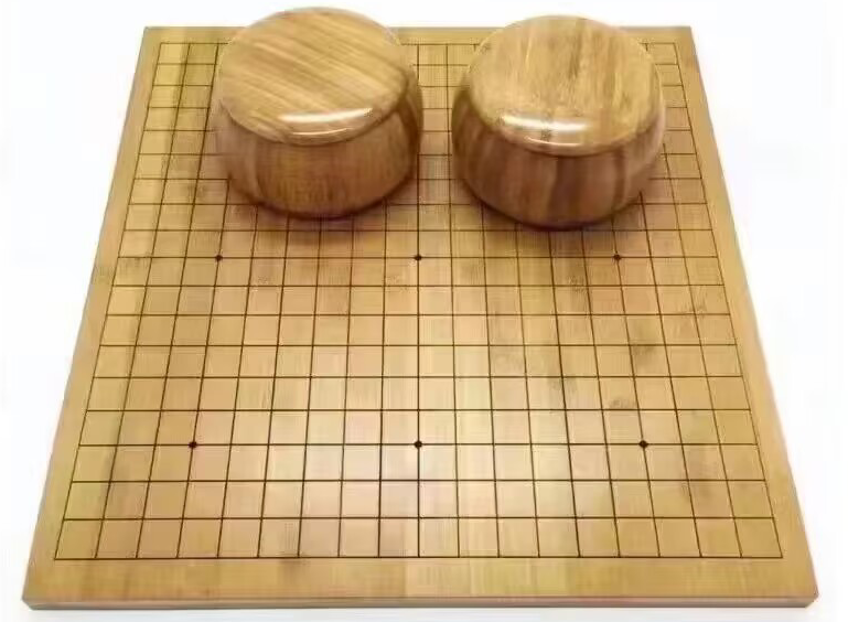 中国象棋围棋19路二合一楠竹棋盘双面木质黑白五子棋棋子套餐培训