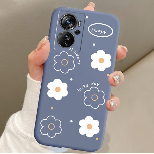 适用中兴天机axon40Pro花朵印花手机壳ZTE A2023新款网红个性可爱简约磨砂软壳A41Pro创意防摔高级全包保护套